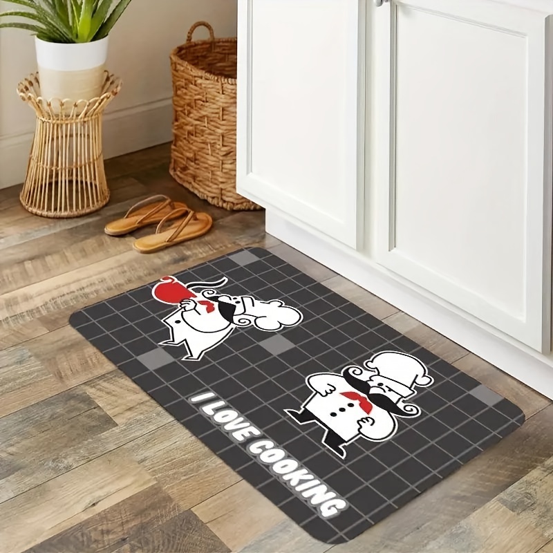 Soft Kitchen Rug Cushioned Anti fatigue Kitchen Rug Cartoon - Temu