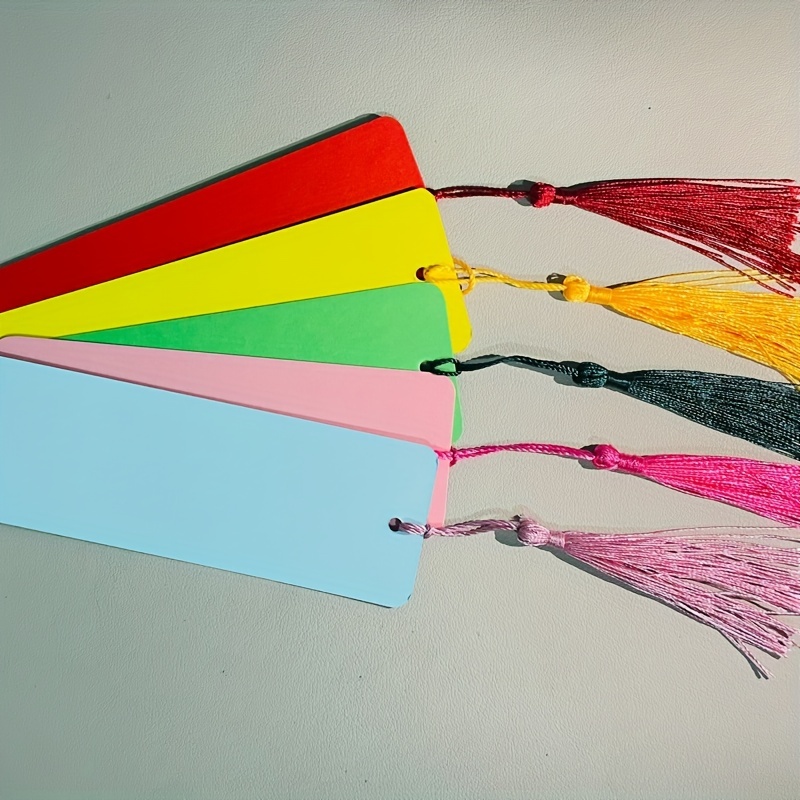 Colorful Diy Bookmarks Tassels Perfect For Classroom - Temu