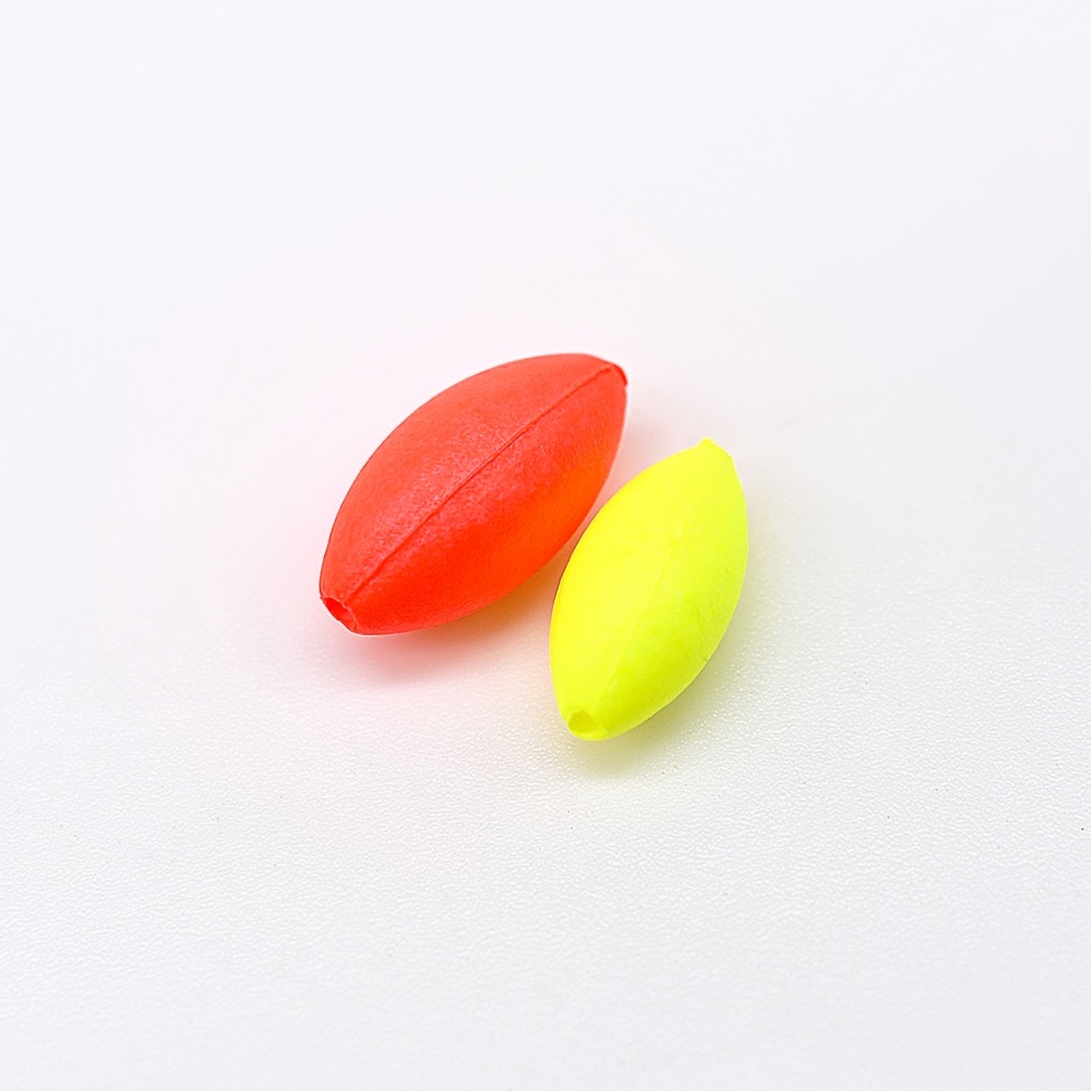 Oval Fishing Floats Bright Color Floating Beans Fishing Line