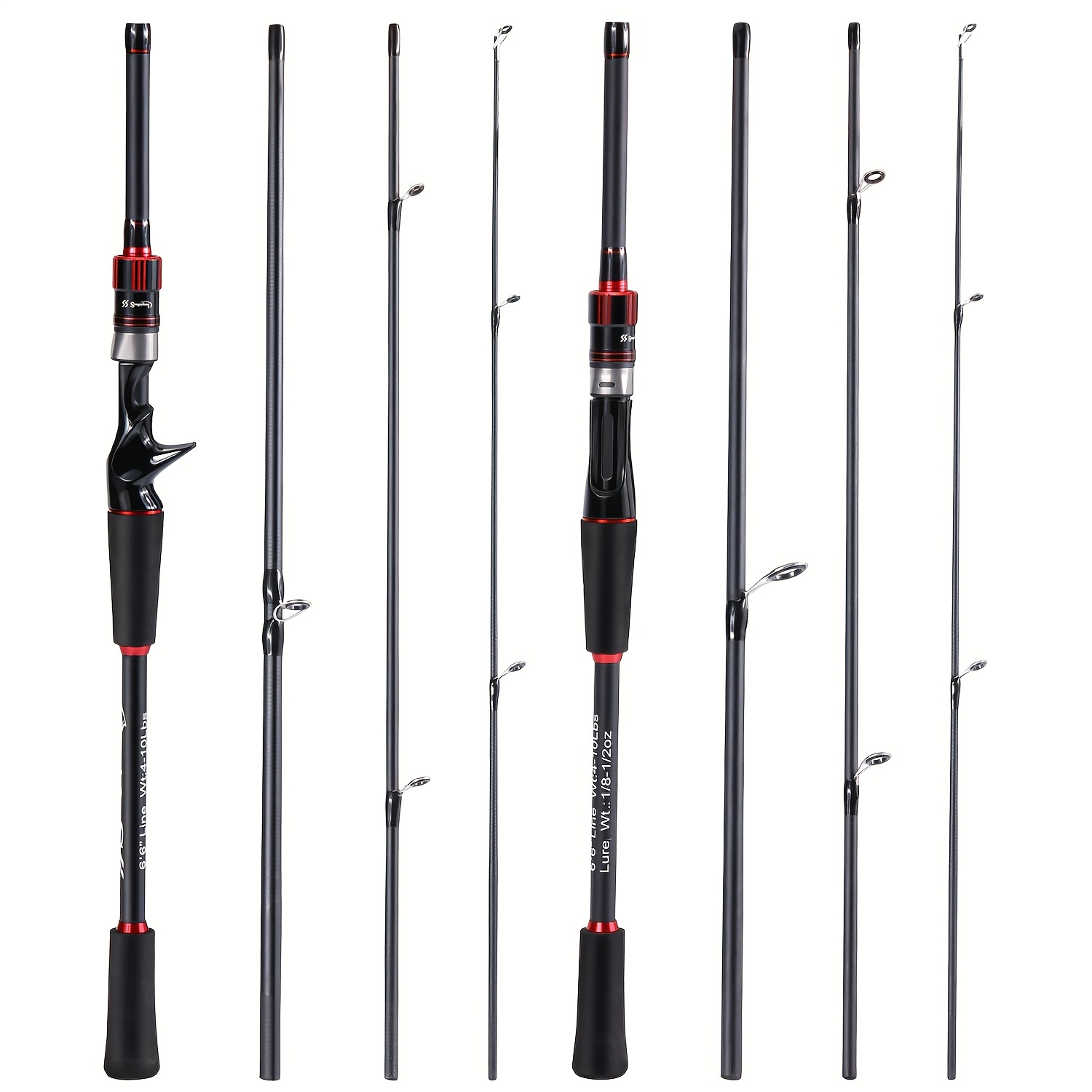 4 Sections Ultralight Carbon Fishing Rod Perfect Bass Carp - Temu