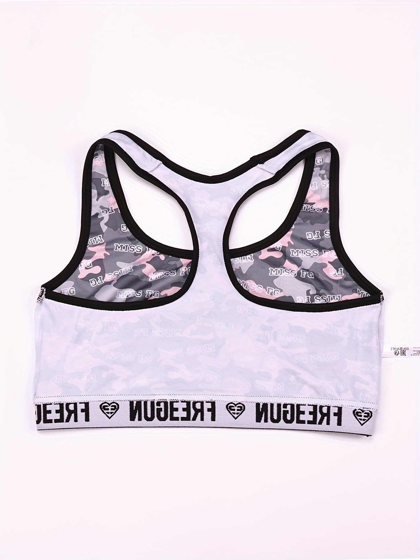 Letter Print Sports Bras Comfy Breathable Running Workout - Temu