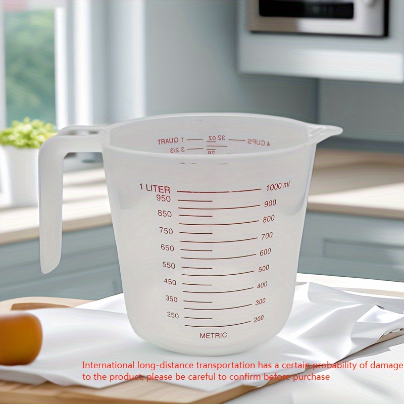 JDEFEG Home Essentials House Coffee Mug Measuring Cylinder Cup Measuring  300Ml Transparent Graduated Kitchen，Dining & Bar Big Mug Kitchen Essentials  for New Home Clear 