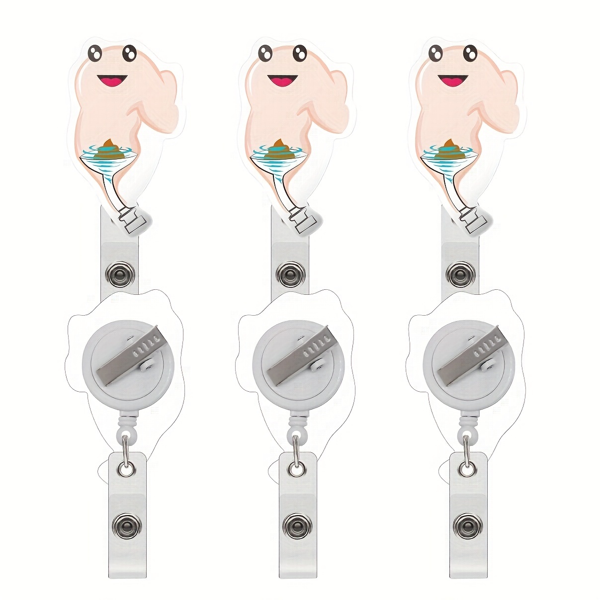 Scroll Retractable Nurse Cute Id Holder Card Holder Rnlpn - Temu