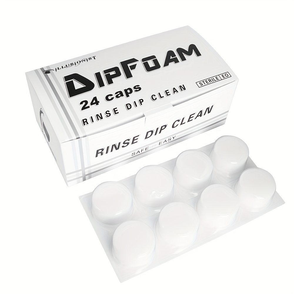 

24-pack Disposable Dip Foam Sponges For Tattoo Needle Cleaning – Tattoo Supply Accessories For And Clean, Safe And