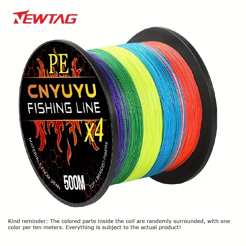 Strong Durable 4 strand Braided Pe Fishing Line /547yds - Temu Canada