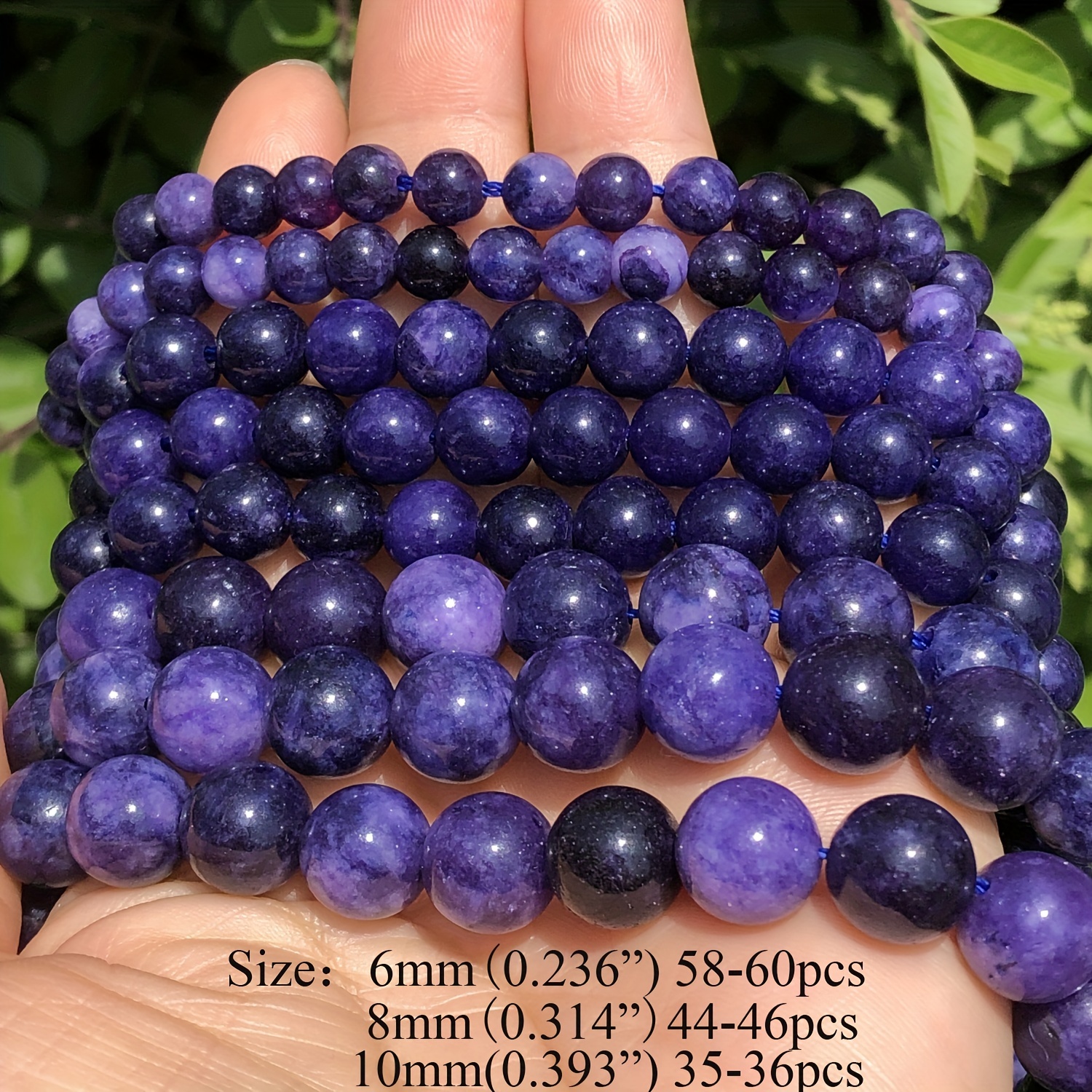 Natural Purple Sugilite Stone Beads Loose Spacer Beads For Jewelry Making  DIY Bracelet Necklace Accessories Supplies 6/8/10MM