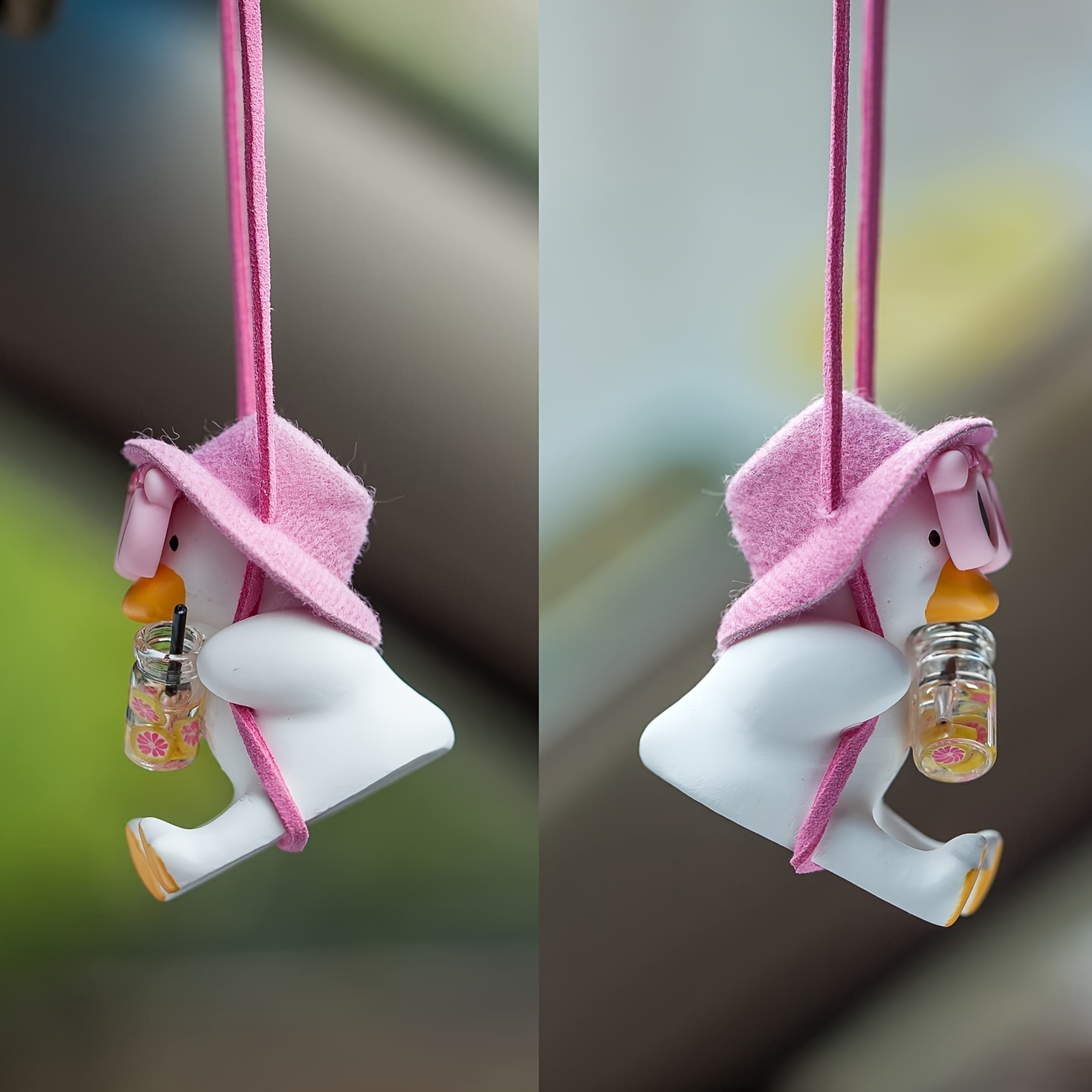 Tohuu Swinging Duck Car Ornament Super Cute Anime Car Accessories Cute Duck  Car Accessories for Teens Women Men Car Decor Pendant Truck Decorations  active 