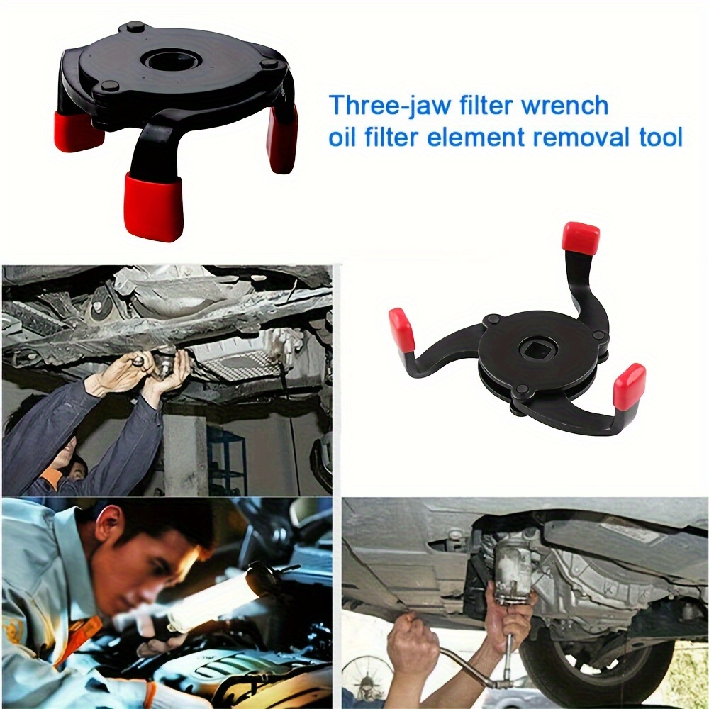Universal Oil Filter Wrench Tool Car Repair Adjustable 3 Way