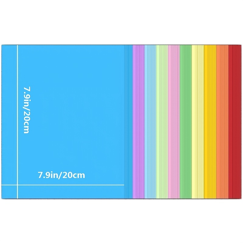 1 bag Double Sided Colored Paper Origami Assorted Colors Square