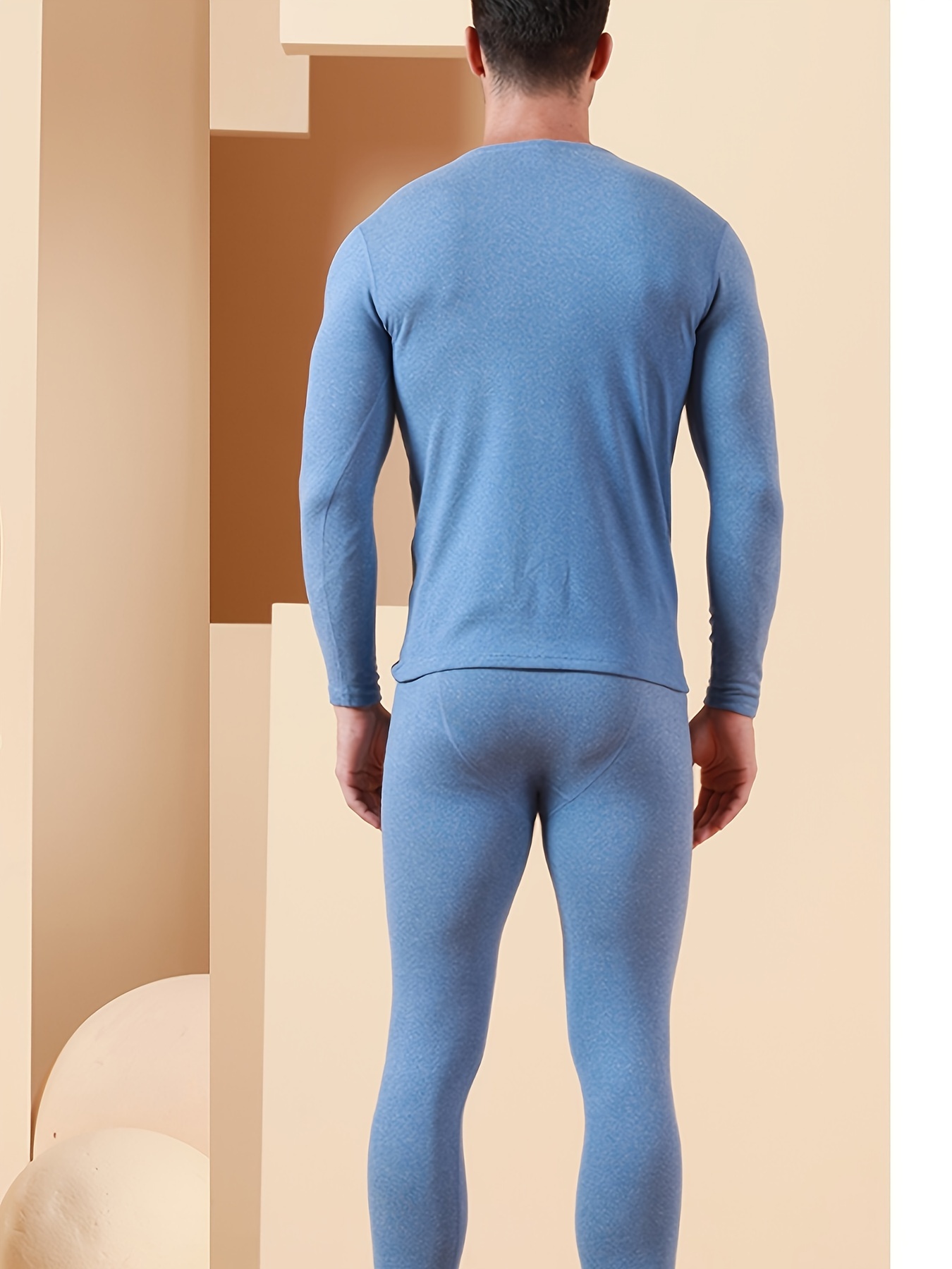 Completo Intimo Termico Da Uomo Autunno E Inverno, Maglie Girocollo A  Maniche Lunghe, Pullover E Pantaloni Inferiori, Set Strato Base, Taglia  Asiatica