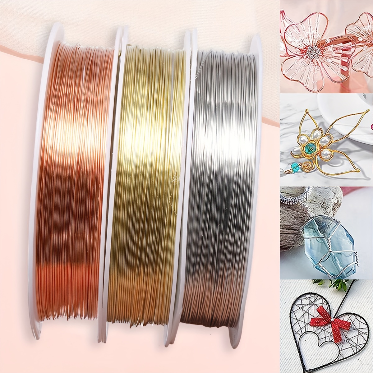 0.3-1.0 mm Brass Copper Wires Beading Wire For Jewelry Making