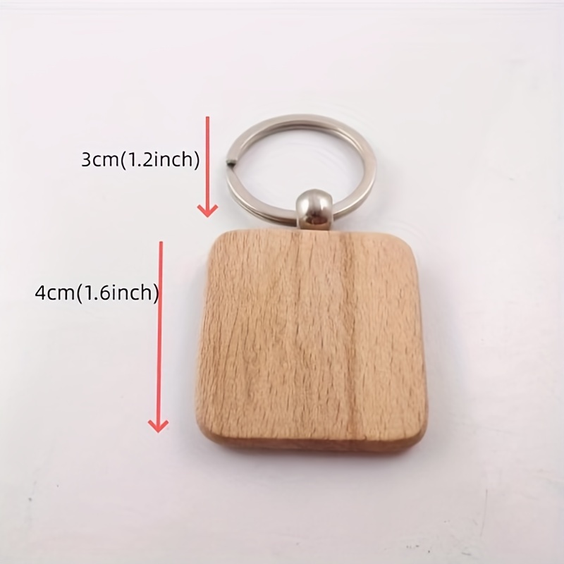 5pcs Girls Boys Teen Wooden Blank Keychain for Gift Party,$2.99,Temu