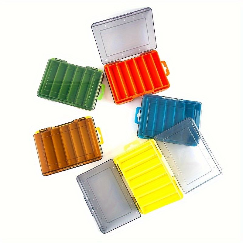 Double Sided Fishing Lure Bait Storage Box Plastic Fishing - Temu