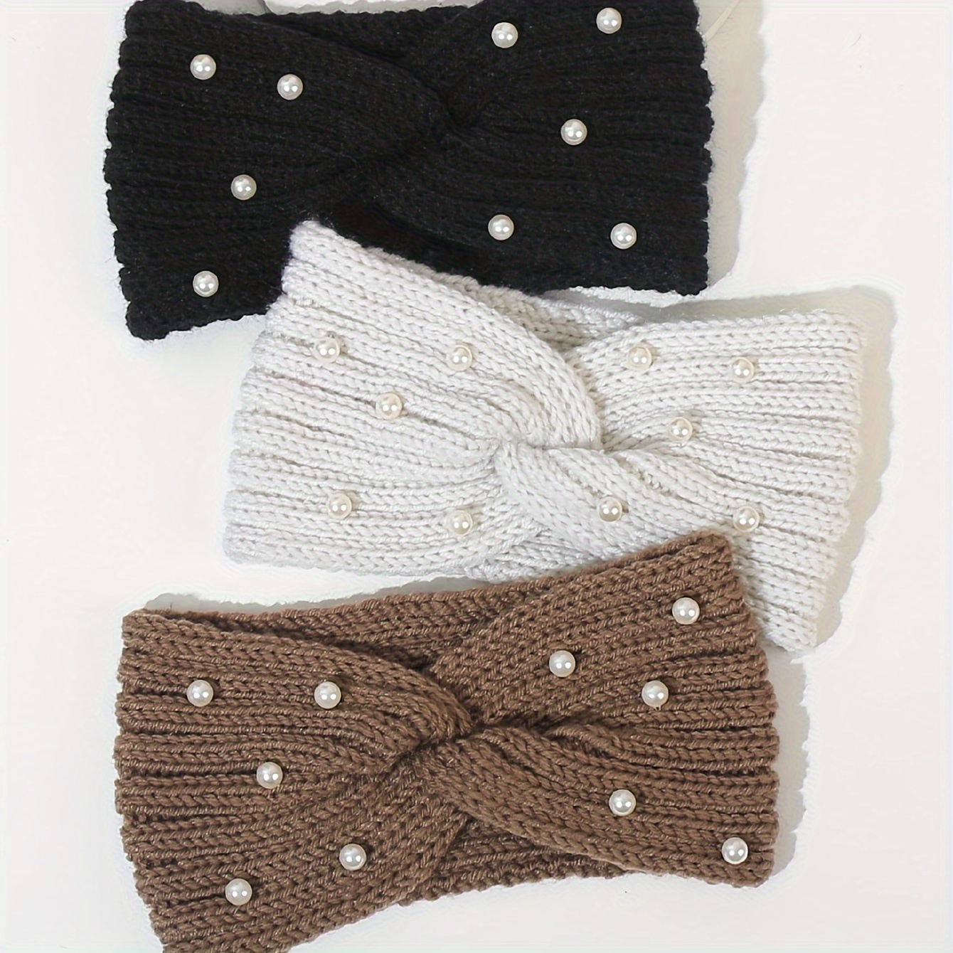 Elegant Faux Fur Crochet Headband 