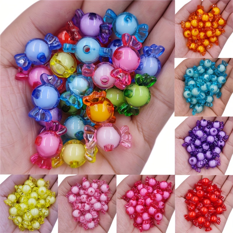 Candy Shape Creative Cute Loose Beads Charms Diy Bracelet - Temu