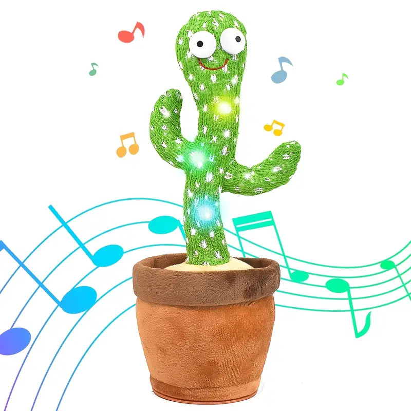 baby dancing cactus talking cactus toys wriggle singing cactus repeat what you say baby boy toy plush electric speaking cactus baby girl 15 second voice recorder toy details 1