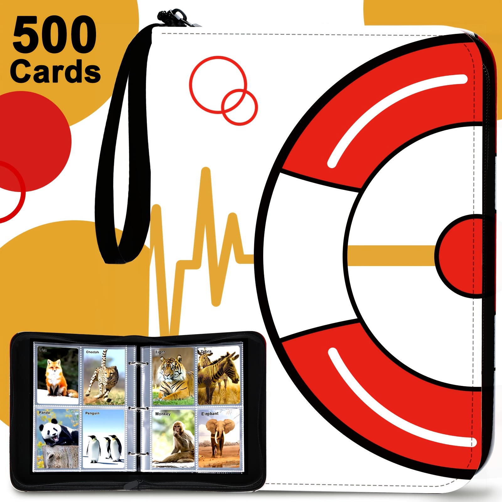 Card Binder 4 pockets 400 Pockets Card Holder With 50 - Temu