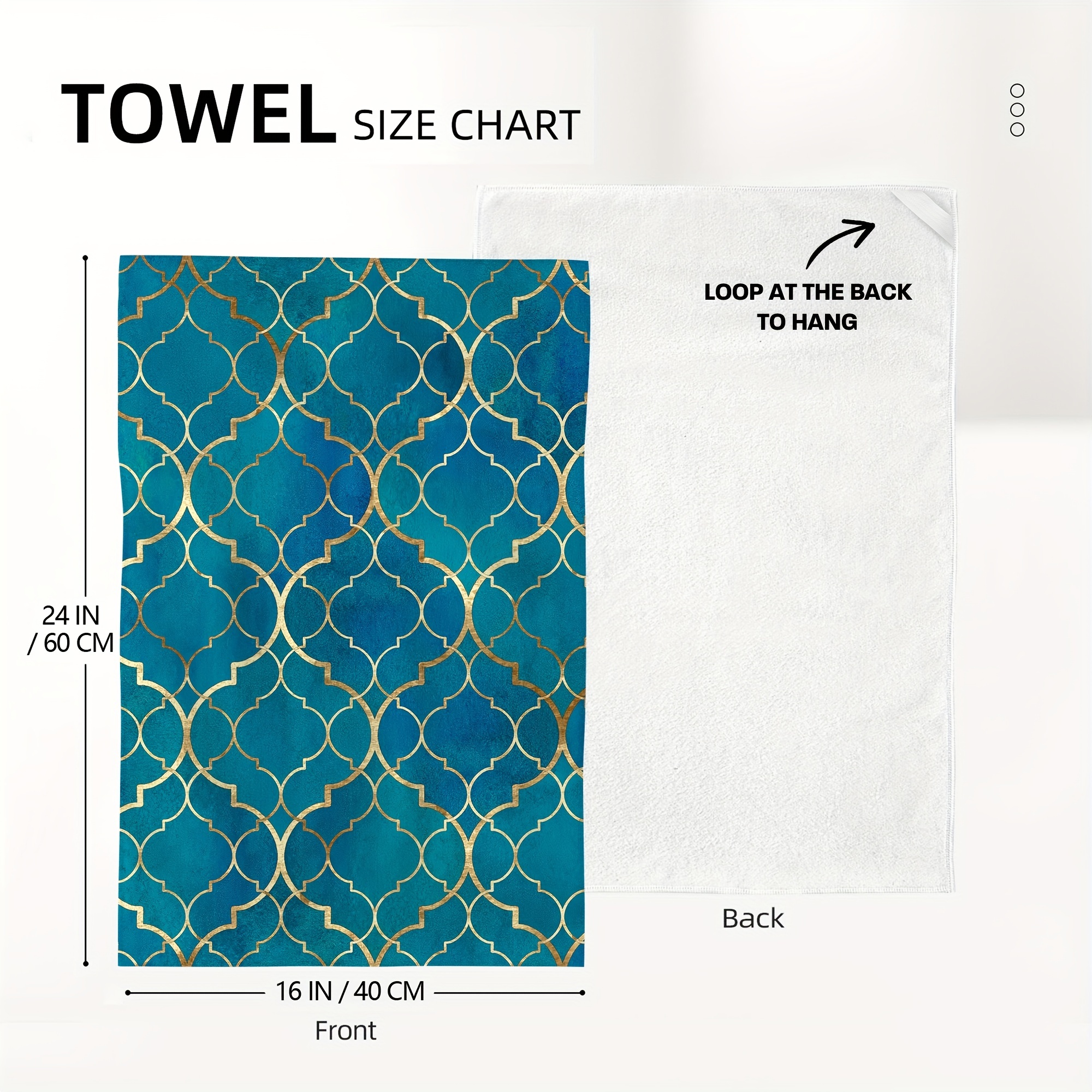 GEOMETRY Kitchen Tea Towel -Quick Dry Microfiber Dish Towels, My