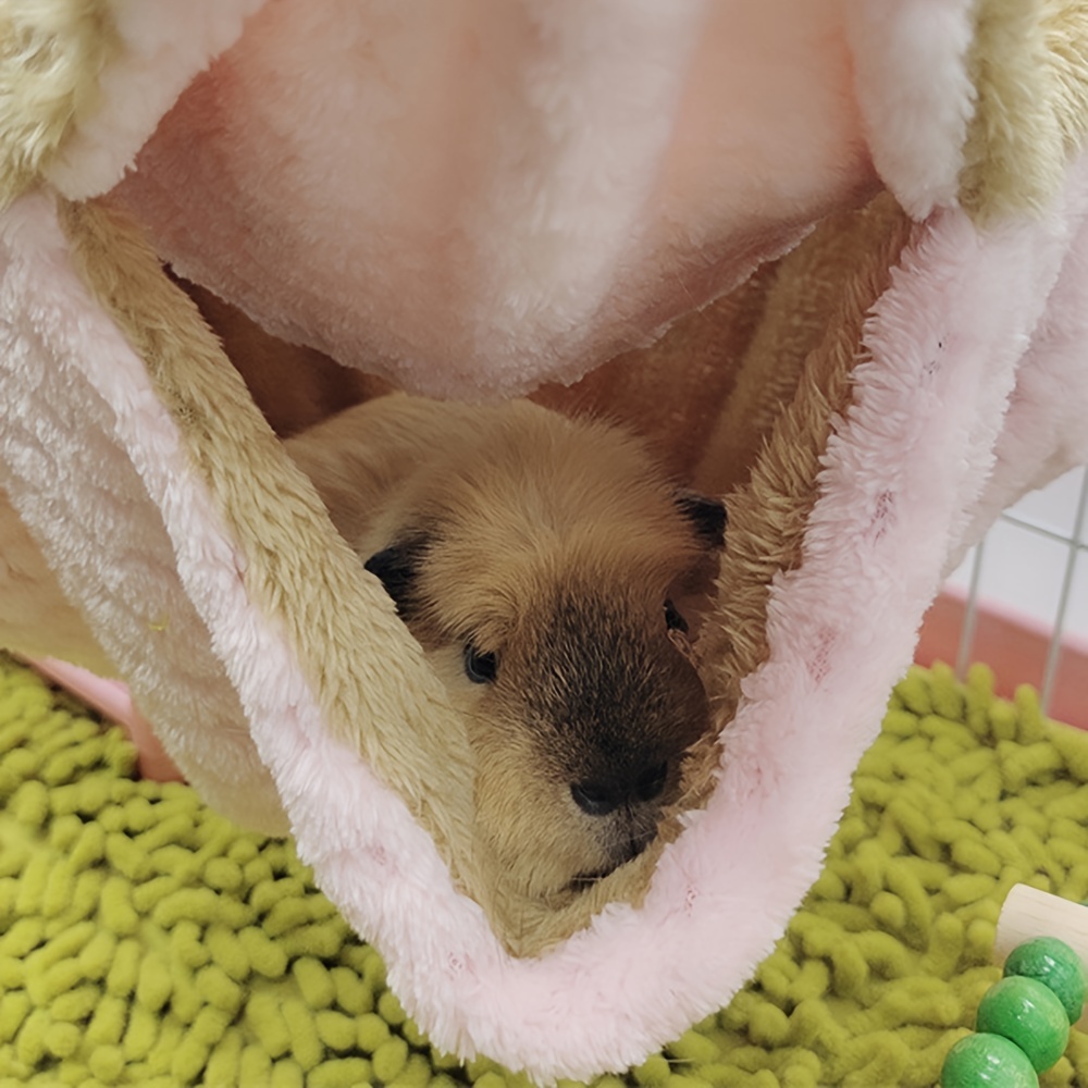 Cozy And Comfy Hamster Bed: Soft Cotton Cage Sleeping Bed With Warm Cushion  Pet Accessories - Temu