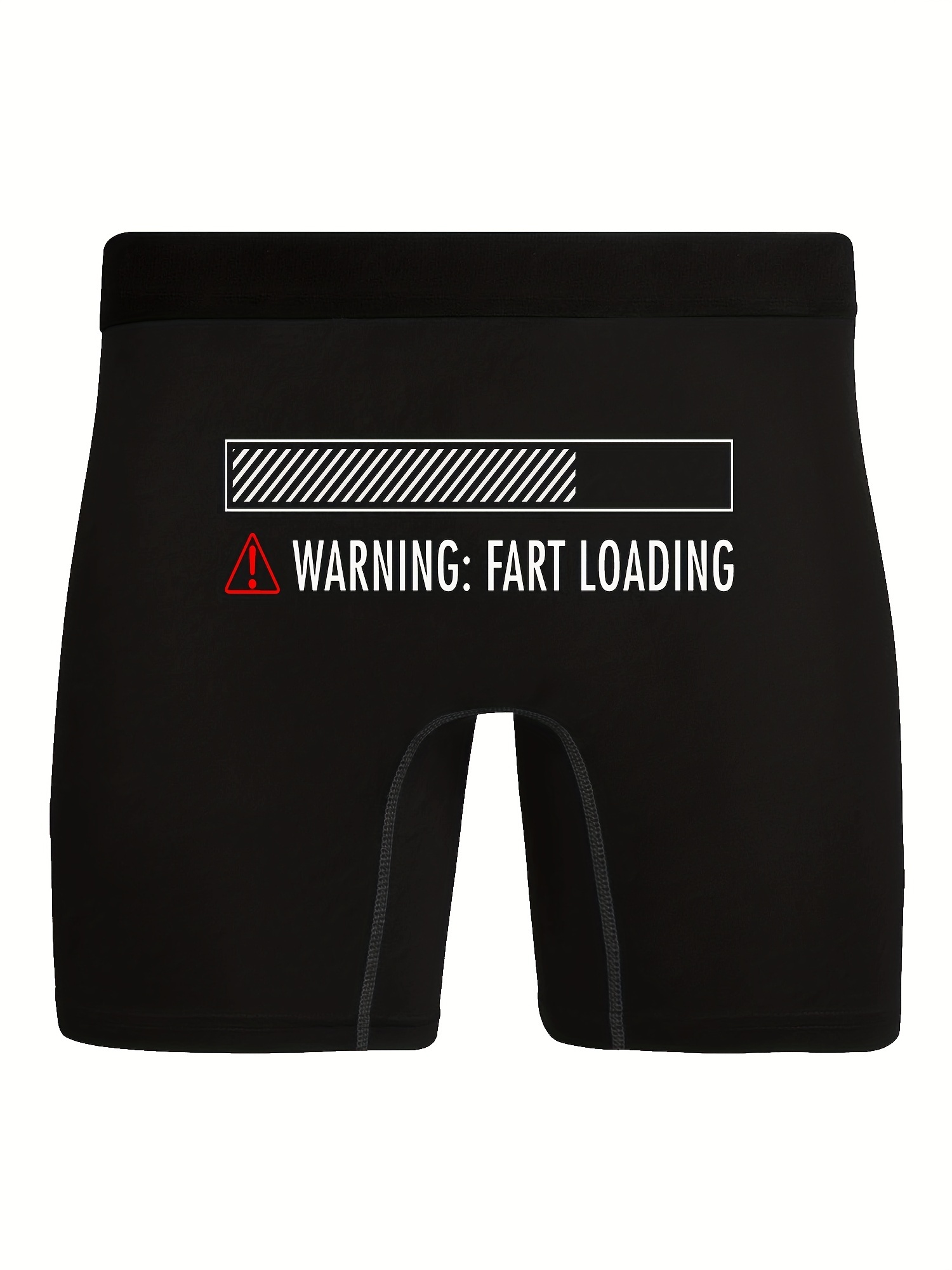 Mens Warning Sign Pattern Black High Stretch Comfortable - Temu