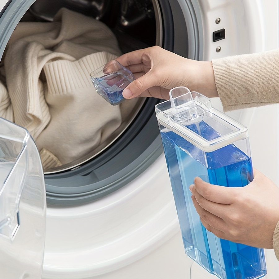 Laundry Detergent Dispenser Transparent Large Capacity - Temu