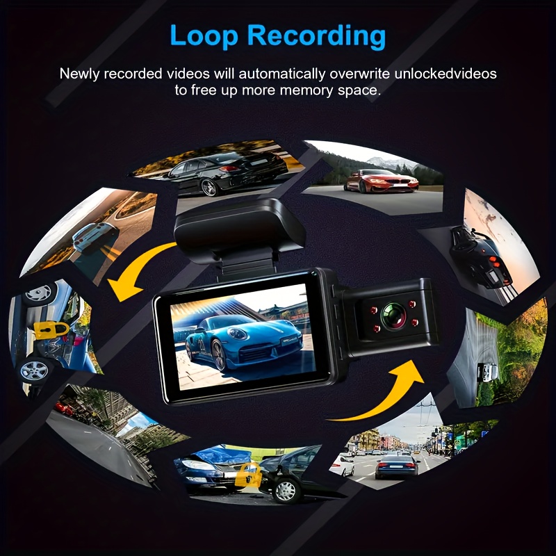 HD 1080P Car DVR Vehicle Camera Video Recorder Dash Cam Night Vision 3.0  inch