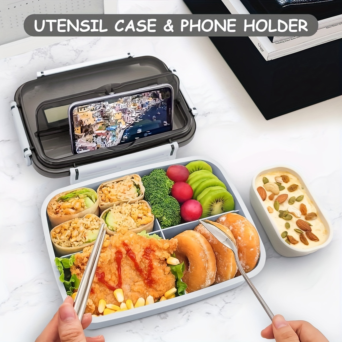 Bento Box, Students And Adult Lunch Box, Lunch Containers For