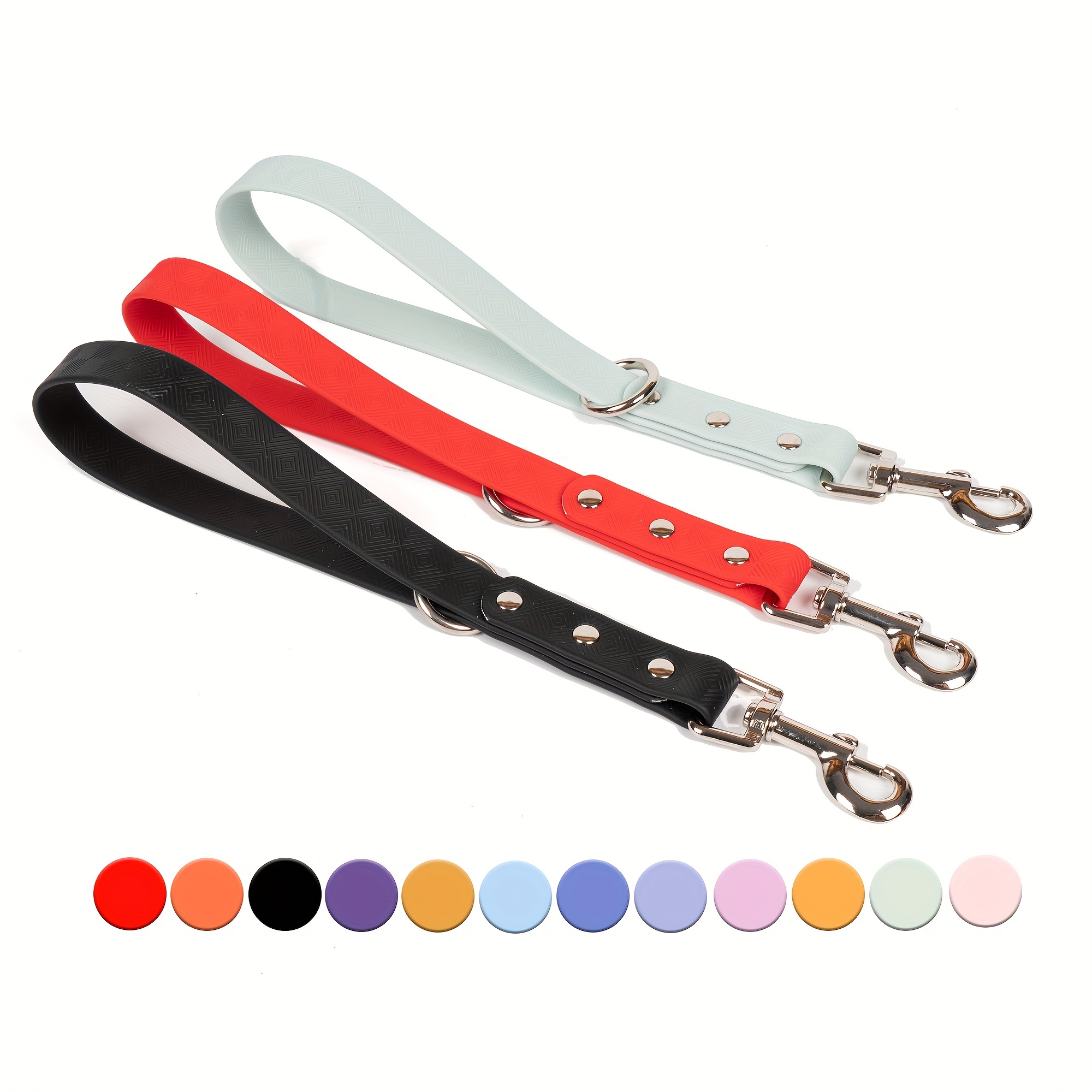 Short, Waterproof, BioThane Dog Leash for Active Dogs