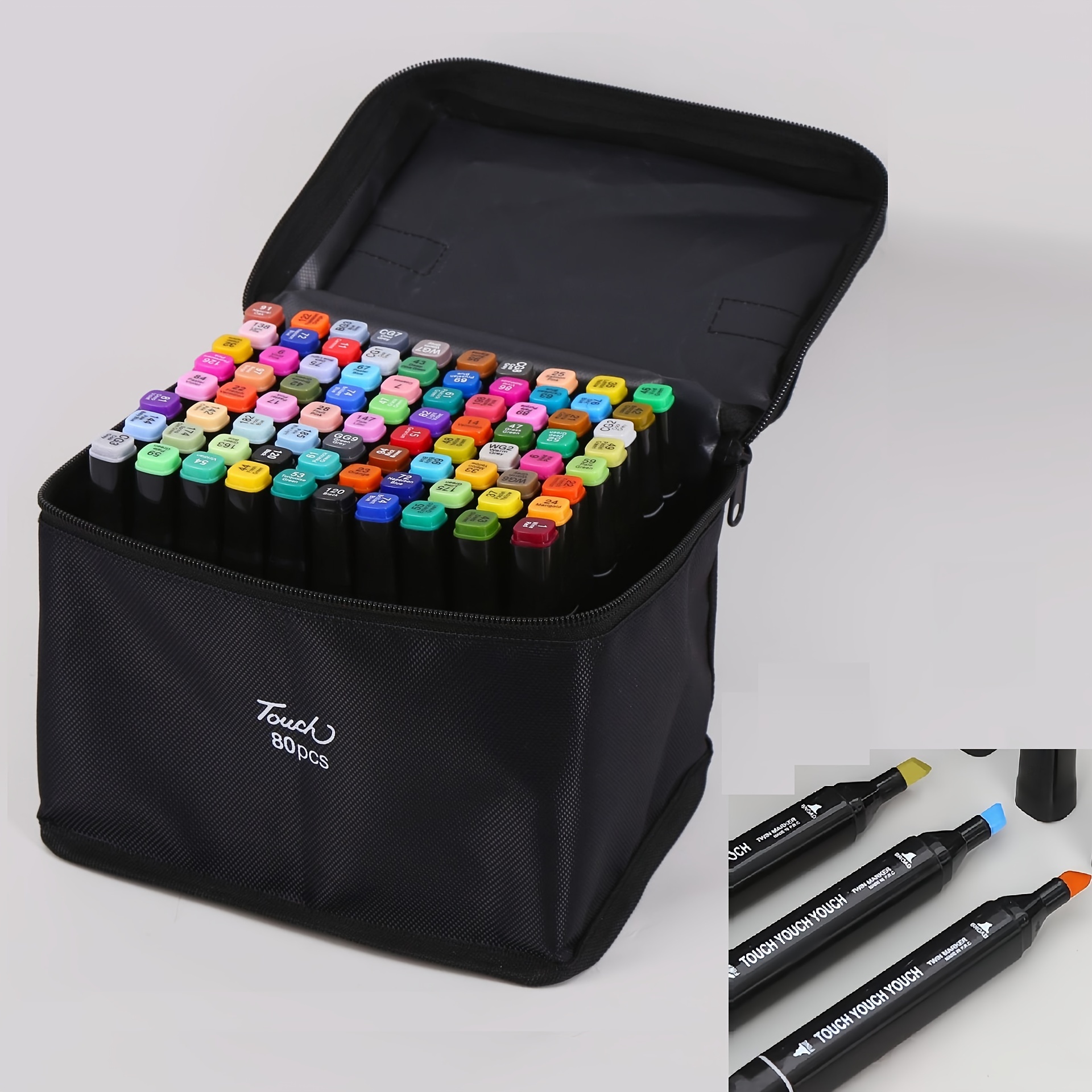 80PCS Marker Pen Set Dual Heads Graphic Artist Craft Sketch TOUCH Markers