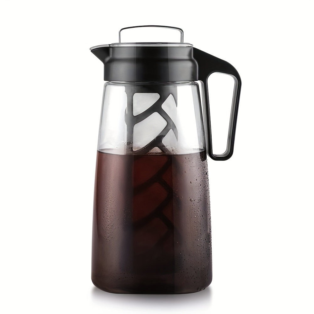 Bean Envy Cold Brew Coffee Maker - 32 oz Glass Iced Tea & Coffee Cold Brew  Maker and Pitcher w/Silicone Cap & Base