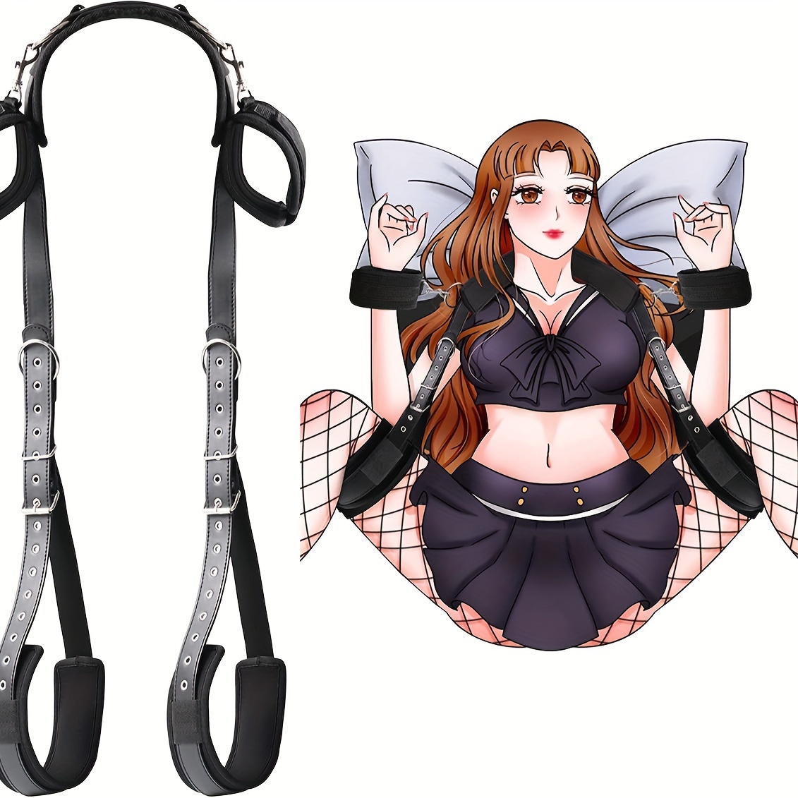 1pc Conjunto Esposas Equipo Bondage Bdsm Restricciones Cama - Temu