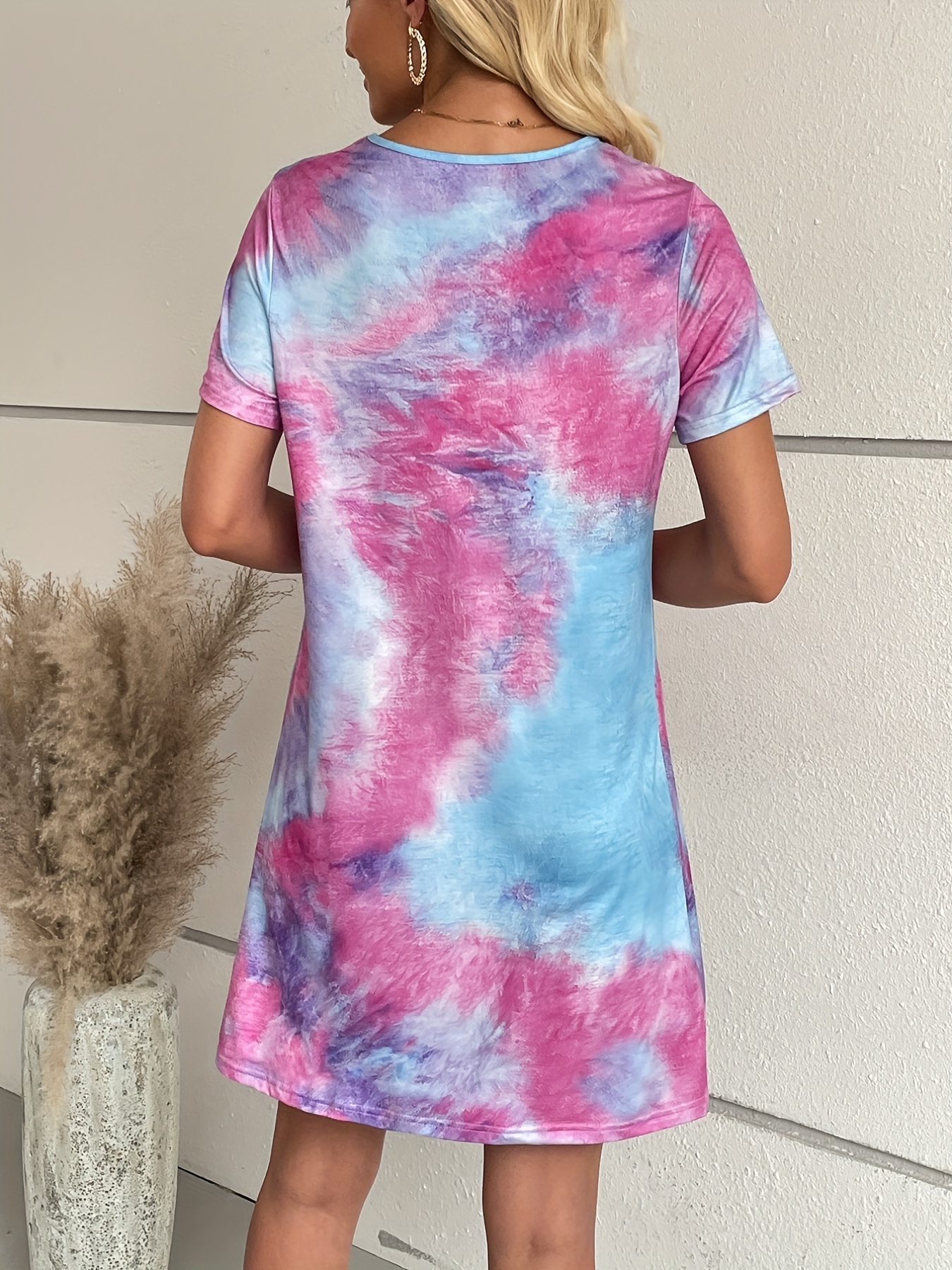 Camiseta vestido 2025 tie dye