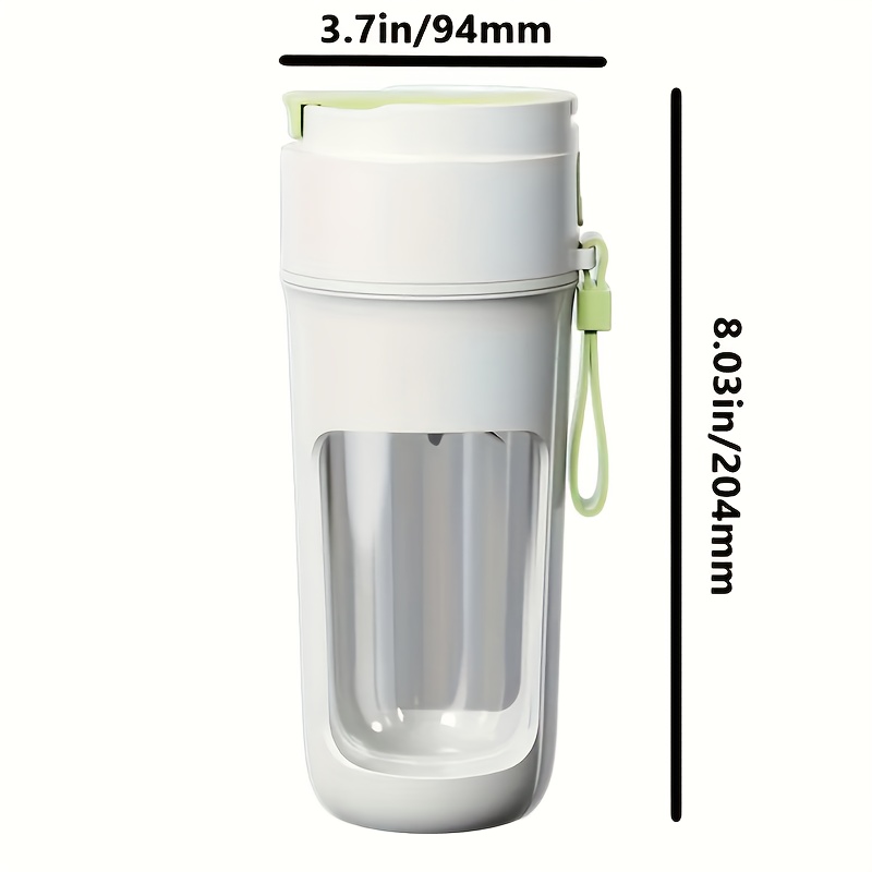 Portable Wireless Blender With The Straw; USB Travel Juice Cup Baby Food  Mixing Juicer Machince With Updated 8 Blades 3000mAh Rechargeable Battery