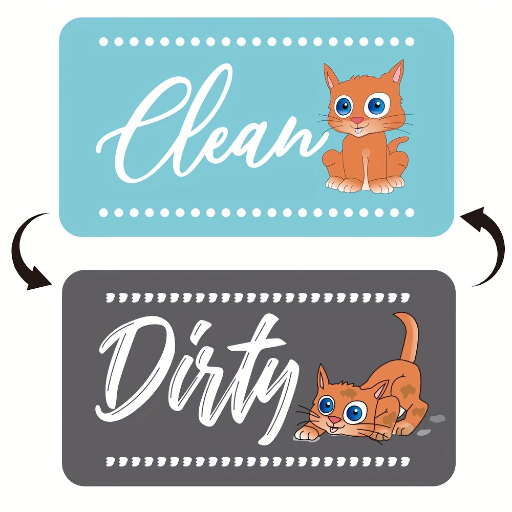 1pc Dishwasher Magnet Clean Dirty Sign, Universal Double-Sided Clean Dirty  Magnet For Dishwasher, Refrigerator Or Washing Machine, Strong Magnetic No  Scratches