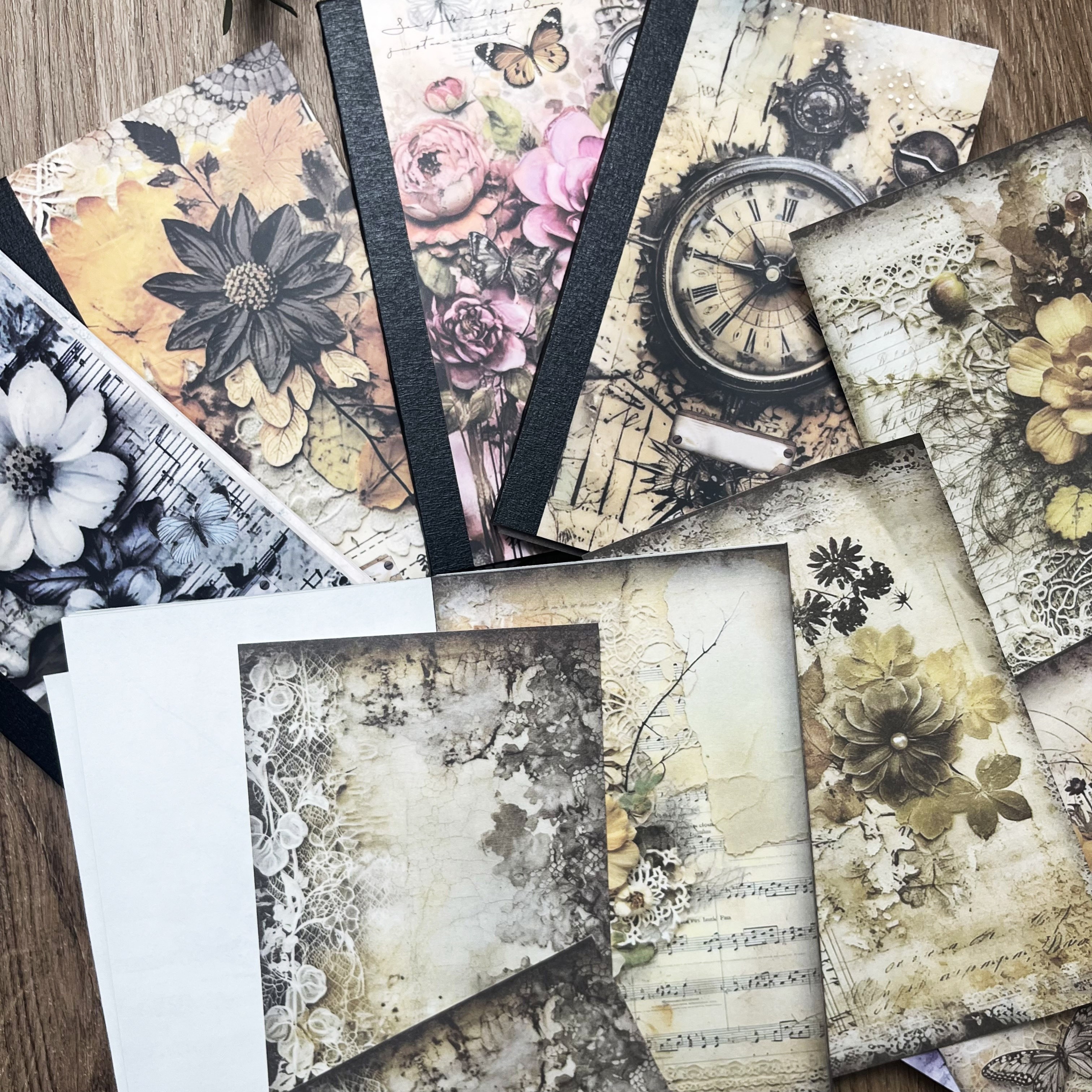 40 Fogli Carta Decorativa te A Tema Fiore Vintage Perfetta - Temu