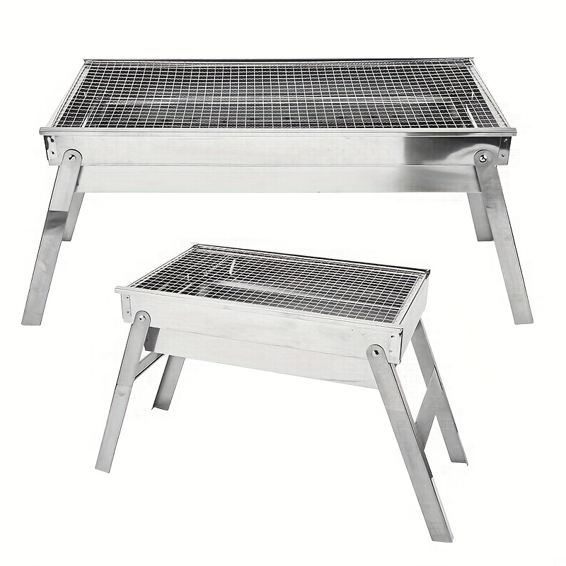Portable Charcoal Grill for Camping Hiking Picnics - Folding BBQ Grill