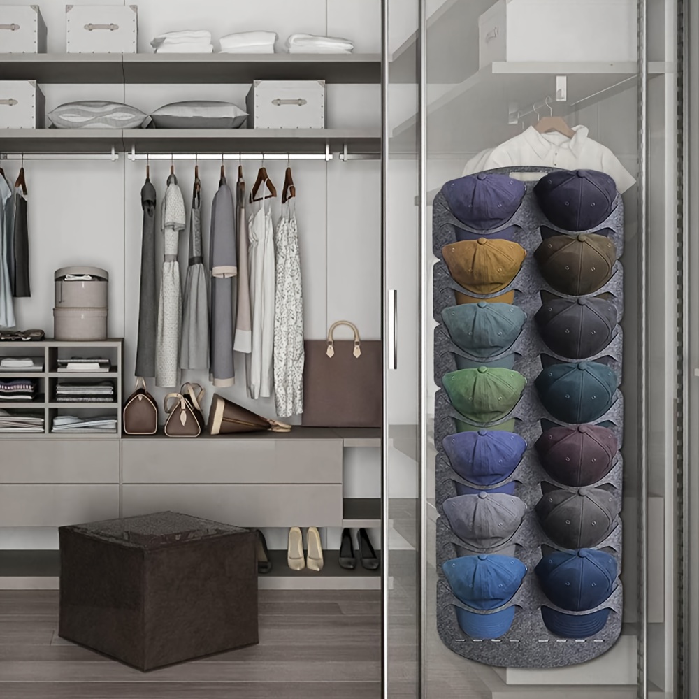 Hat storage for online closet