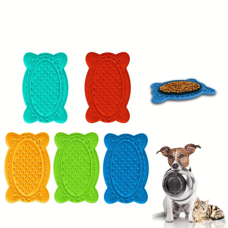 Silicone Pet Slow Feeder Mat Lick Pad With Suction Cup Pet Placemat For Dog  Anxiety Relief Supply - Temu