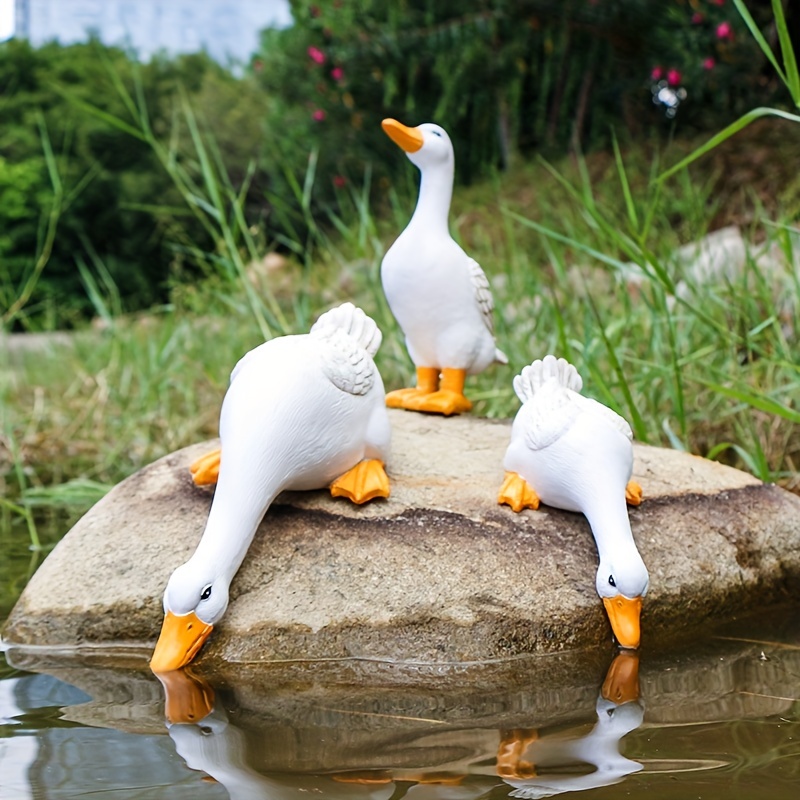  B Baosity Duck Figurine Duck Decoy Pest Control Realistic  Garden Pool Craft : DIY, Tools & Garden