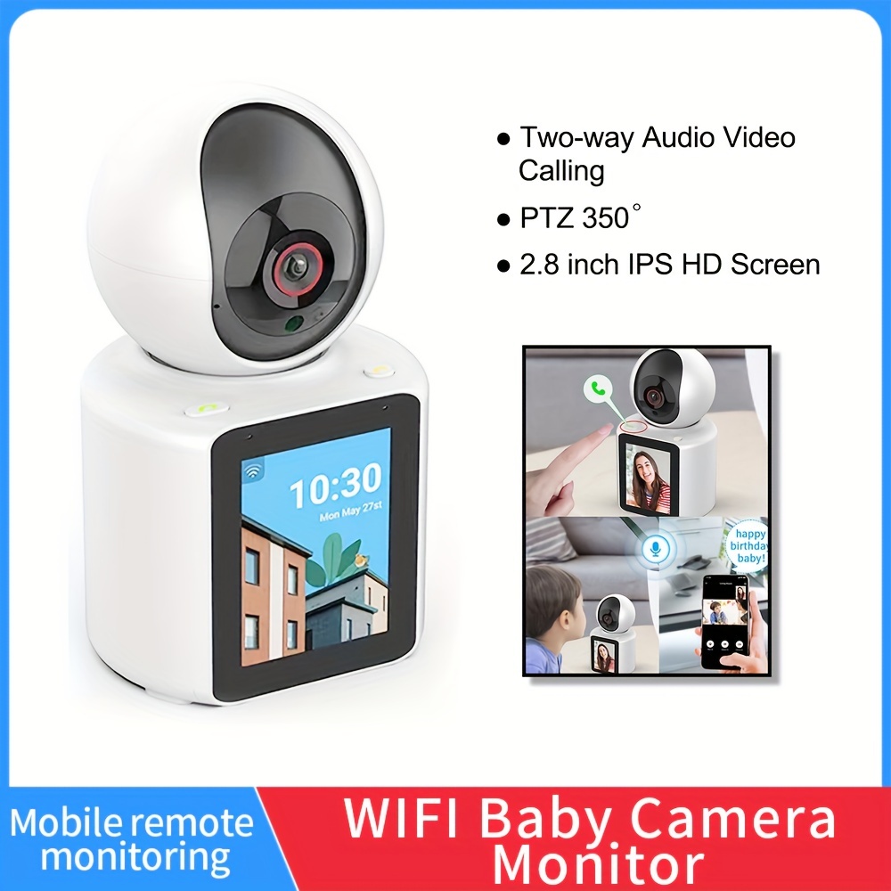 Cámara De Vigilancia HD WiFi Monitor De Bebé WiFi De 2 4G - Temu
