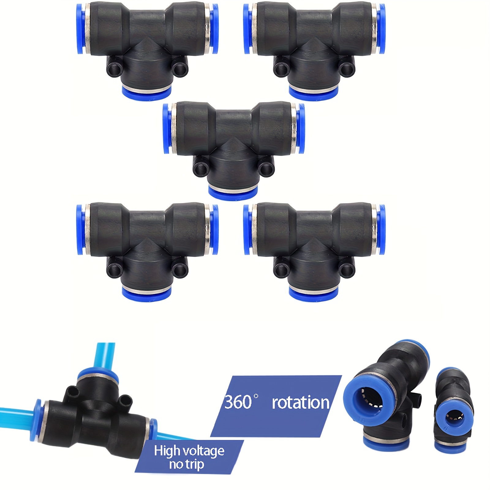 Tee Push to Connect Fittings at