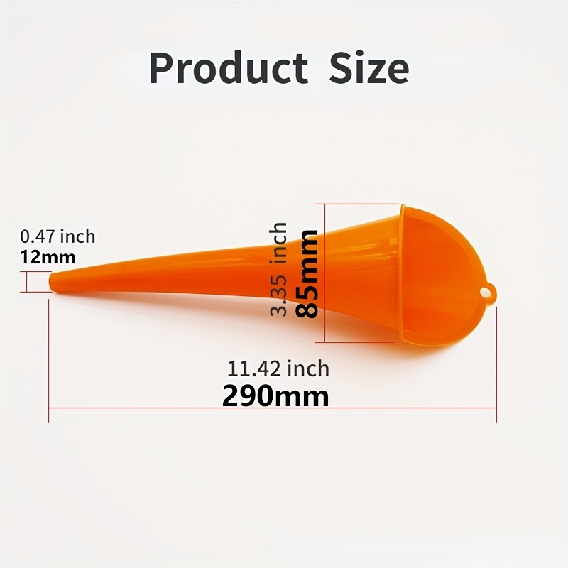  AutoRocking 2 piezas de embudo de gasolina con ángulo biselado  antisalpicaduras, embudo de aceite sin goteo, herramienta de  reabastecimiento de combustible para motocicletas automotrices que se  adapta a la mayoría de