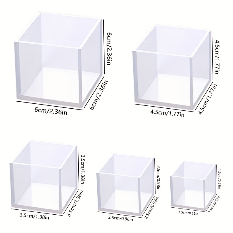 Mod Podge Silicone Resin Mold Set, Square, Set of 3, Clear