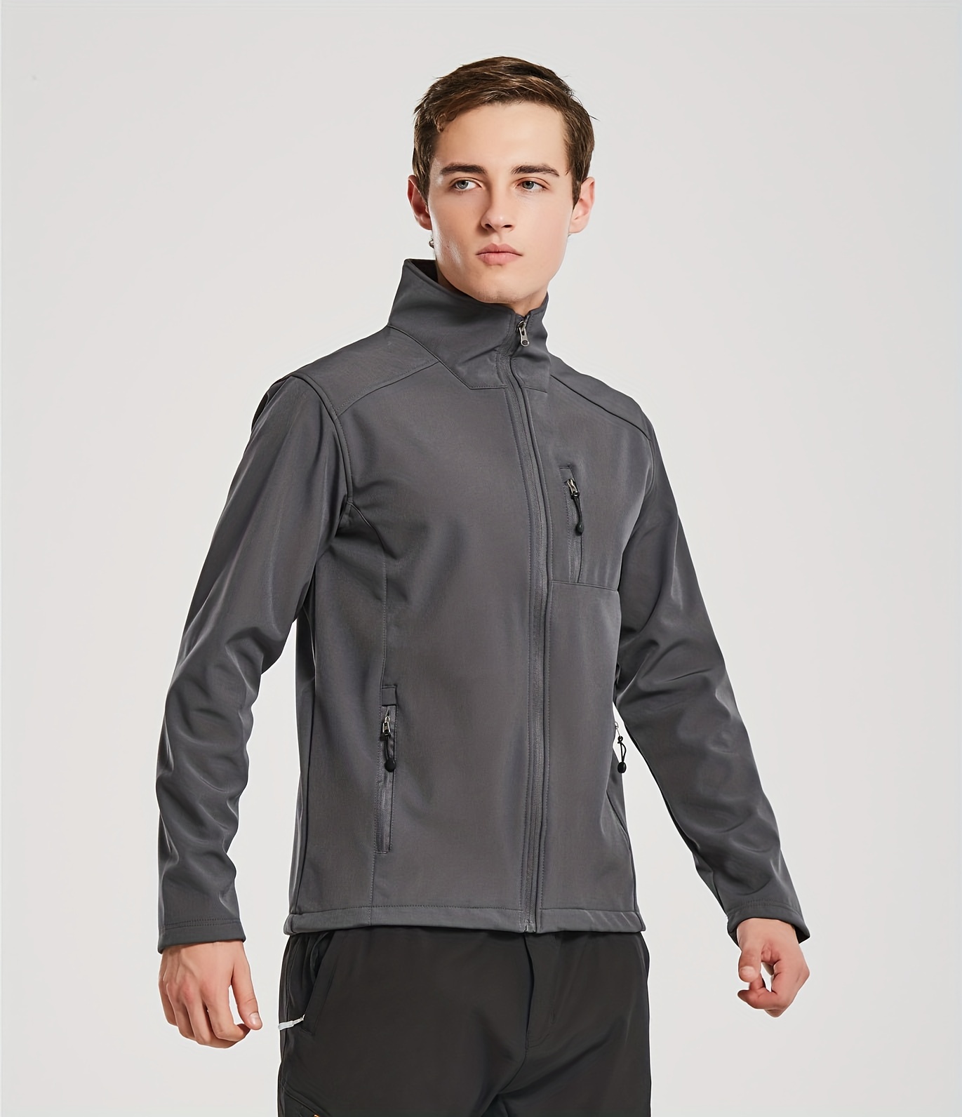 Softshell Jacket Work Outdoor Windproof Water Resistant Casual Golf Mens  Thermal