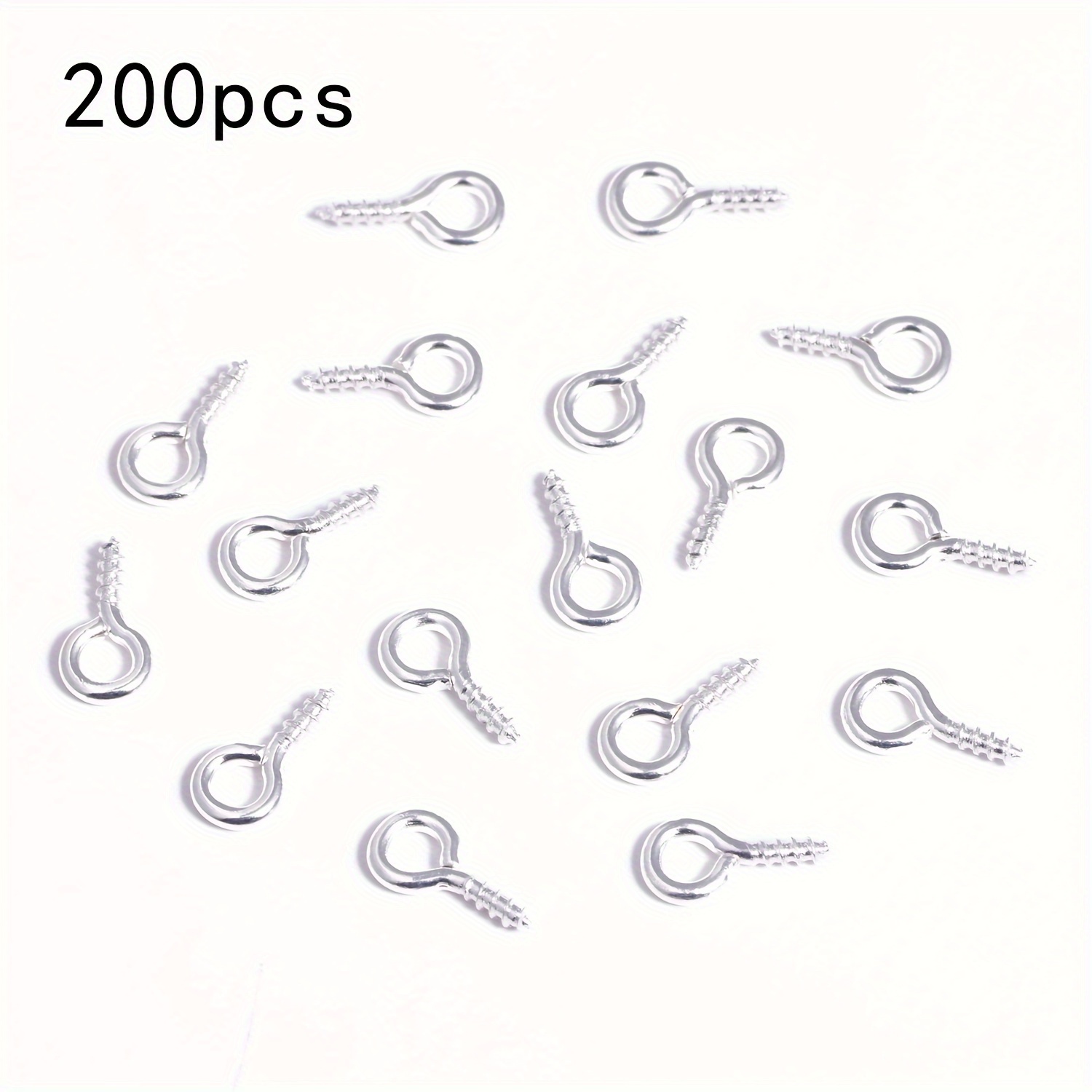 Small Tiny Mini Eye Pins Hooks Eyelets Screw Threaded Clasps - Temu United  Kingdom