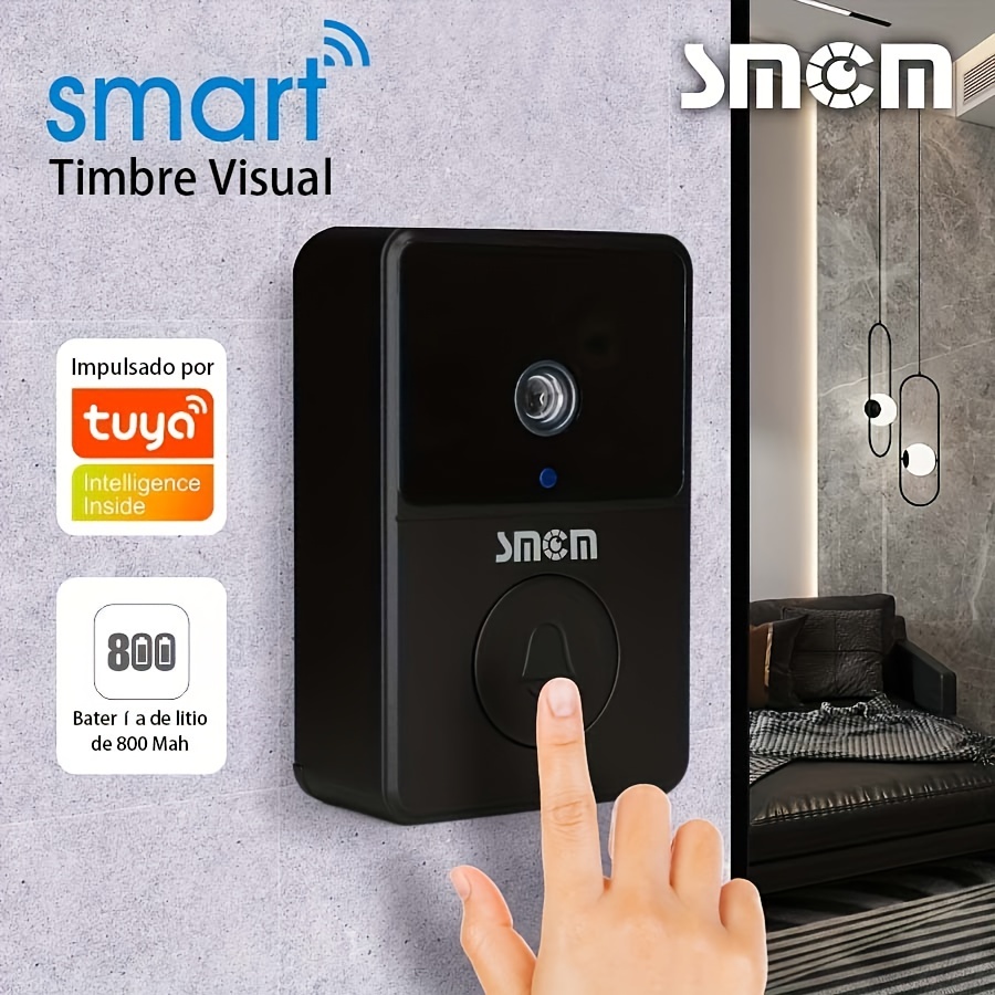 Timbre inalámbrico con cámara WiFi compatible Tuya Smart y Smart Life 💯 