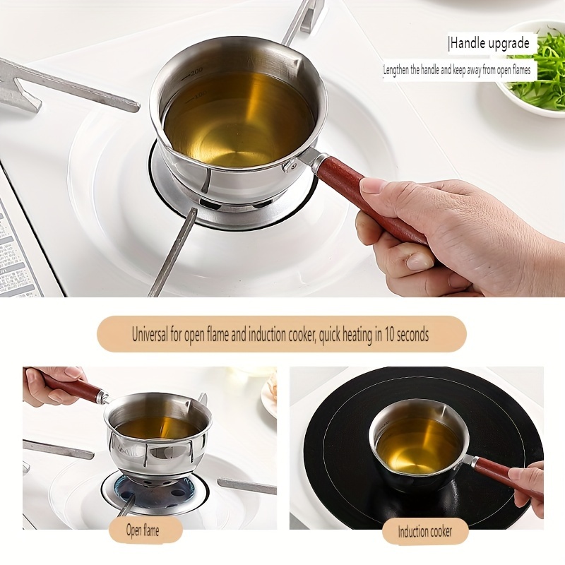 Milk Warming Pot Stainless Steel Milk Pan Milk Warmer Pot - Temu