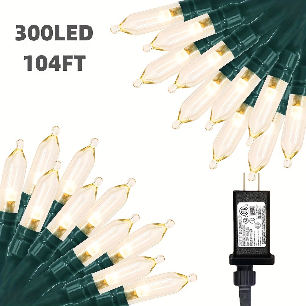 100led/150led Connectable Christmas String Lights Twinkle - Temu