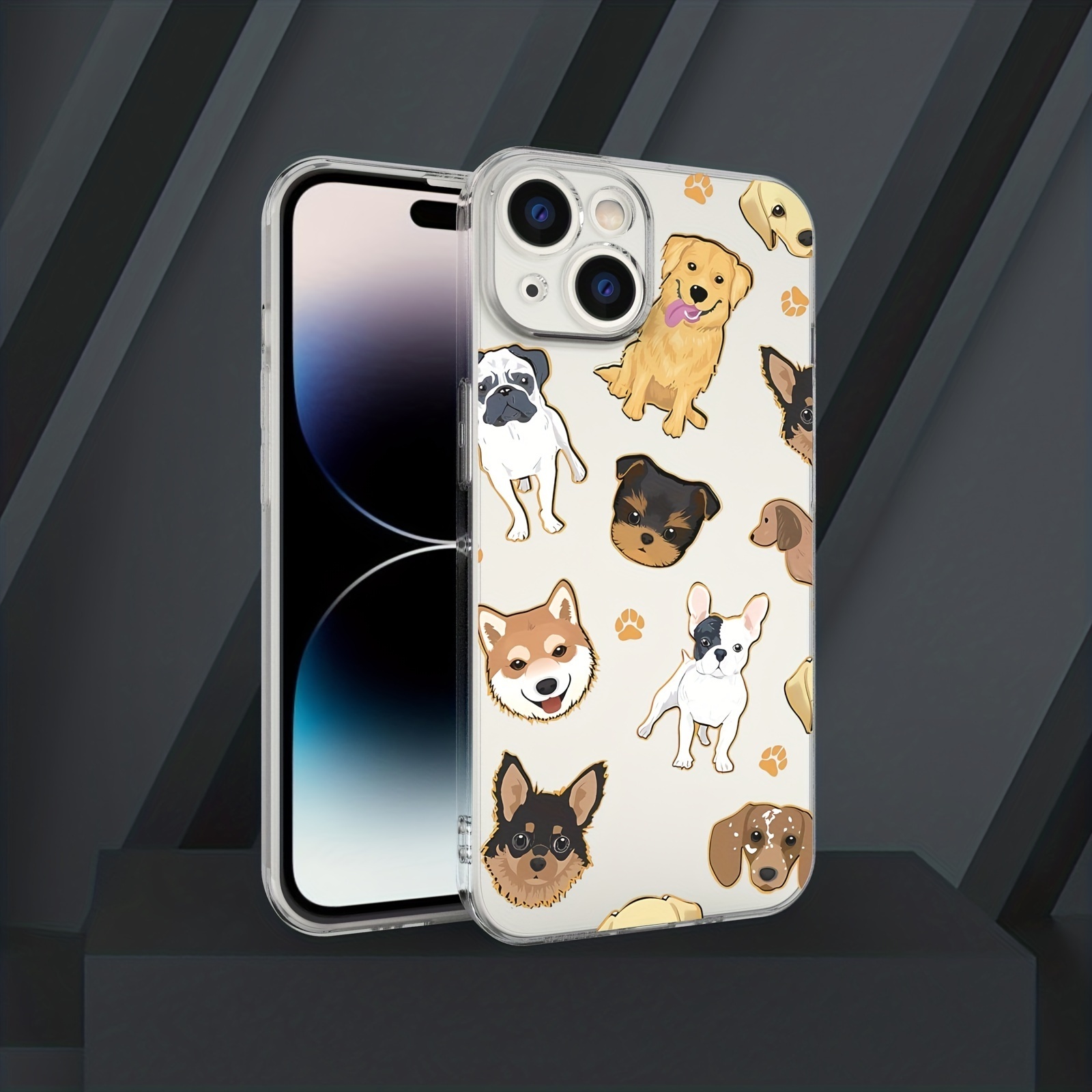 

Dog Printed Tpu Phone Case For Iphone 14 13 12 11 Xs Xr X 7 8 6s Mini Plus Pro Max Se Gift For Birthday/easter/boy/girlfriend