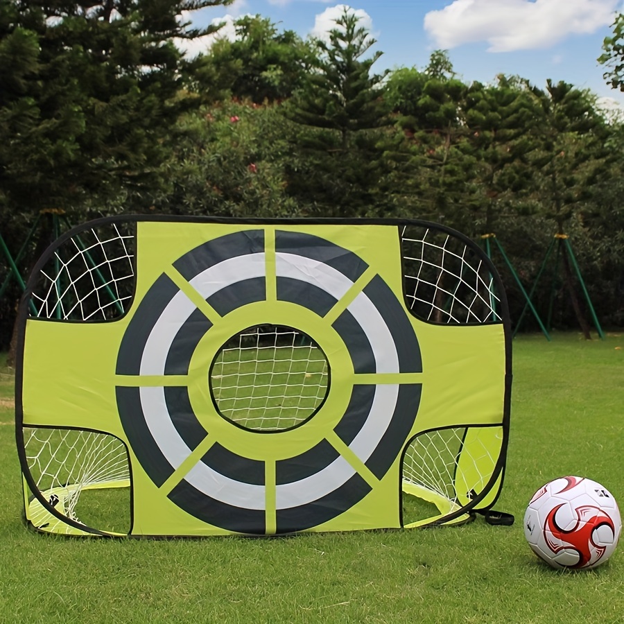 

Portable Soccer Goal Target For Indoor And Outdoor Training, Foldable And Lightweight, Suitable For Lawn, Courtyard, Or Backyard Practice